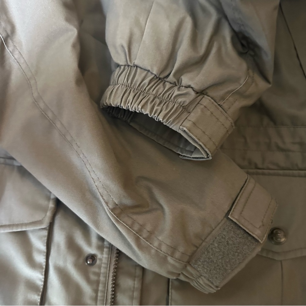 Vintage 90s Pacific Trail Jacket XXLT Outdoors Windbreaker Parka Bomber Olive - Picture 8 of 12